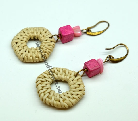 Rattan Earrings