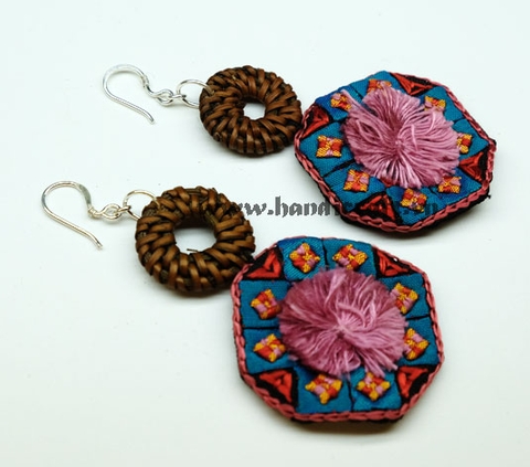 Natural Rattan Earrings