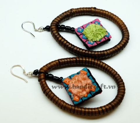 Natural Rattan Earrings