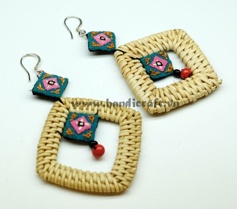 Natural Rattan Earrings