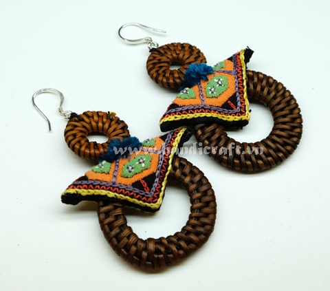 Natural Rattan Earrings