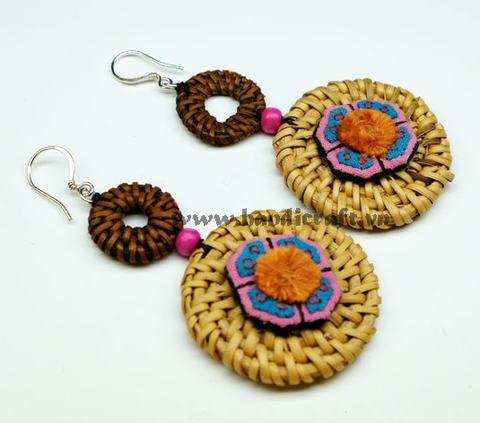 Natural Rattan Earrings