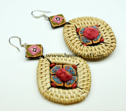 Natural Rattan Earrings