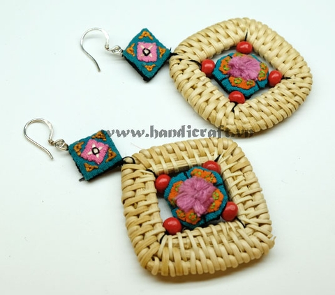 Natural Rattan Earrings