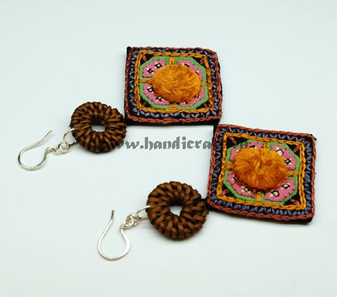 Natural Rattan Earrings