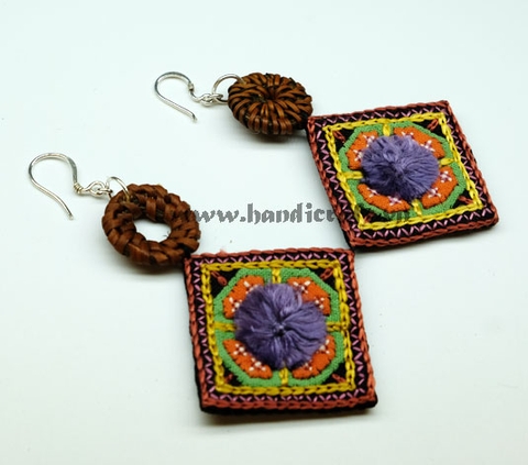 Natural Rattan Earrings