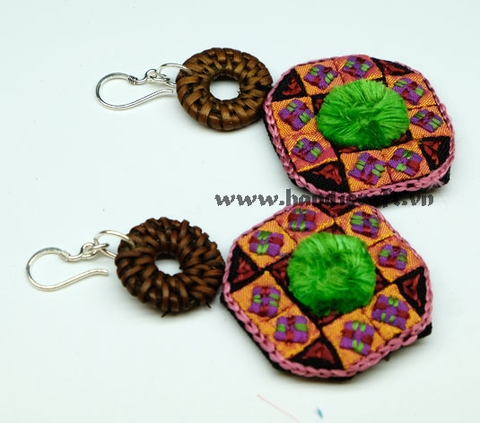 Natural Rattan Earrings