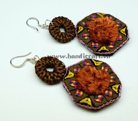 Natural Rattan Earrings