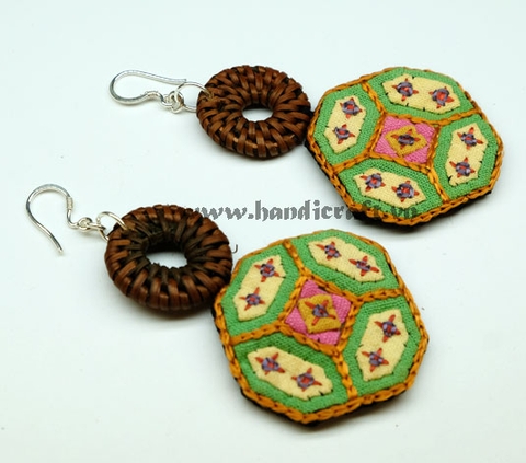 Natural Rattan Earrings