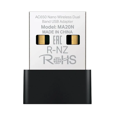 Thiết bị chuyển đổi/ USB WiFi 5 Mercusys MA20N (AC650/ Nano)