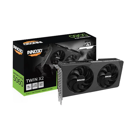 Card màn hình Inno3d GEFORCE RTX 5060 TWIN X2 8GB 8GB GDDR7 (N50602-08D7-195071N)