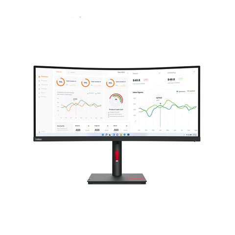 Màn hình LCD Lenovo ThinkVision T34w-30 63D4GAR1WW (34 inches/ 3440 x 1440/ 350 cd/m2/ 4ms/ 60Hz)