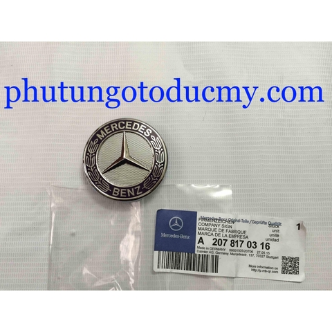 Logo nắp capo Mercedes C200, C230, C250, C300 W204 -A2078170316