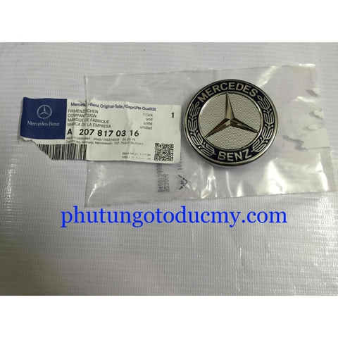 Logo nắp capo Mercedes GLK, C class W204 - A2078170316