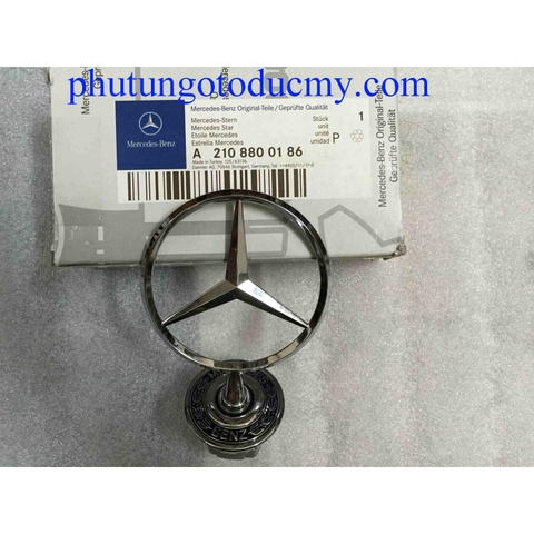 Logo nắp capo Mercedes C class W203, E class W211- A2108800186