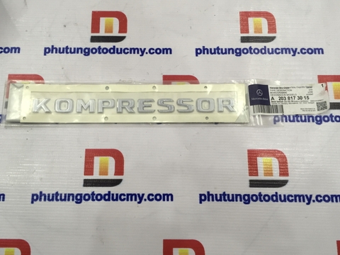 Chữ Kompressor Mercedes C180, C200 W203 -A2038173015