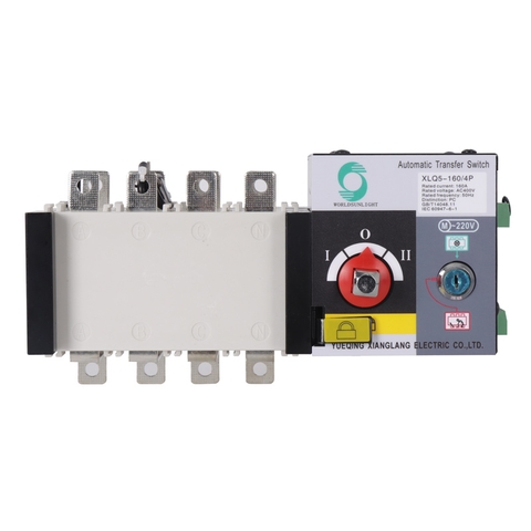 Công tắc chuyển mạch tự động 3 pha XLQ5-630/4P 100A.160A.250A.400A.630A AC400V, công tắc chuyển mạch tự động, công tắc chuyển mạch tự động ATS
