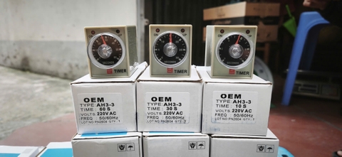 Rơ le Thời Gian OEM AH3-3 10S, 30S, 60S-220V