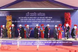 Khởi công Nhà máy pin mặt trời JA Solar Việt Nam vốn hơn 1 tỷ USD tại Bắc Giang