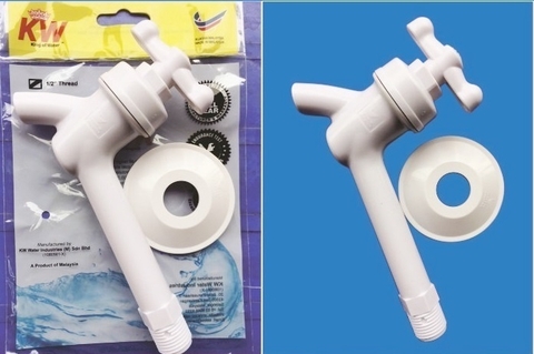 Vòi xả tay vặn thân dài 21 Malaisia cao cấp