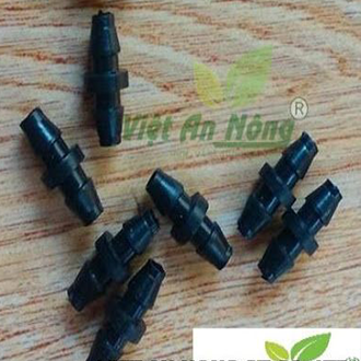 Khớp nối dây dẻo 5 li - Nối thẳng ống đen 5mm.