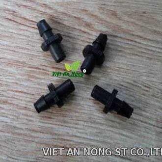 Nối thẳng 5mm 1 gờ dùng cho dây dẻo đen 5 li