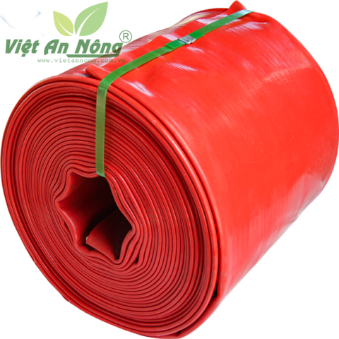 Ống bạt phủ nhựa mềm QV Việt An Nông màu cam - phi 150mm