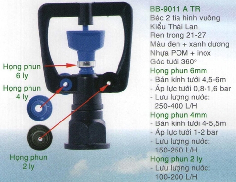 Béc tưới vảy 9011 A TR