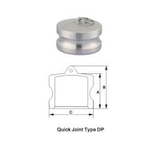 Khớp nối nhanh Camlock type DP inox 304