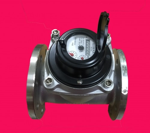 Đồng hồ nước komax thân inox DN125 nối bích