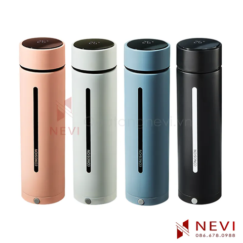 Bình Giữ Nhiệt Hiển Thị Nhiệt Độ Có Giá Đỡ Điện Thoại