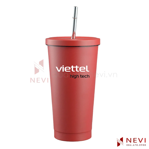 Cốc Giữ Nhiệt Có Ống Hút