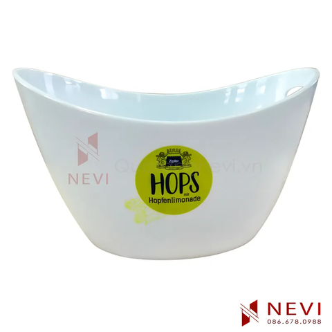 Xô Đá Nhựa 12L In Logo