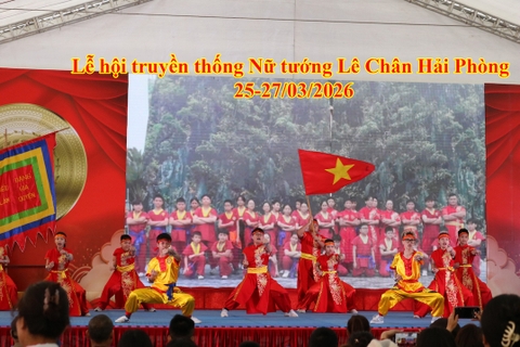 Lễ hội truyền thống Nữ tướng Lê Chân Hải Phòng 25-27/03/2026