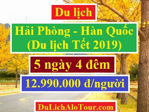 Tour du lịch Hải Phòng Hàn Quốc Tết 2019, tour Hải Phòng Hàn Quốc 2019