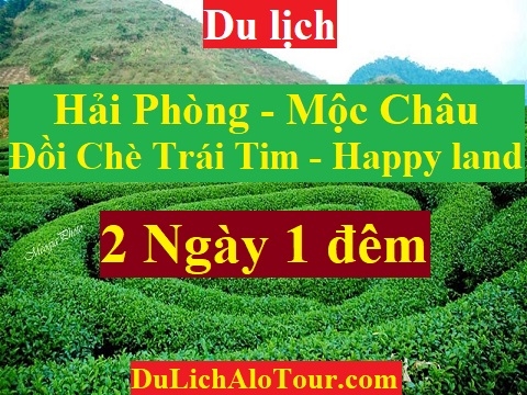 TOUR HẢI PHÒNG - MỘC CHÂU – ĐỒI CHÈ TRÁI TIM –   HAPPY LAND