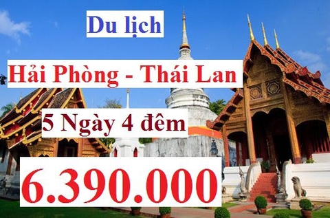 TOUR HẢI PHÒNG – THÁI LAN: BANGKOK - PATTAYA (Bay QR Airline)