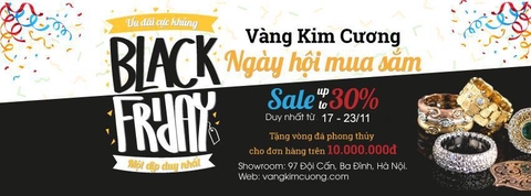 Vàng Kim Cương Khuyến Mại Lớn - Black Friday Việt Nam.