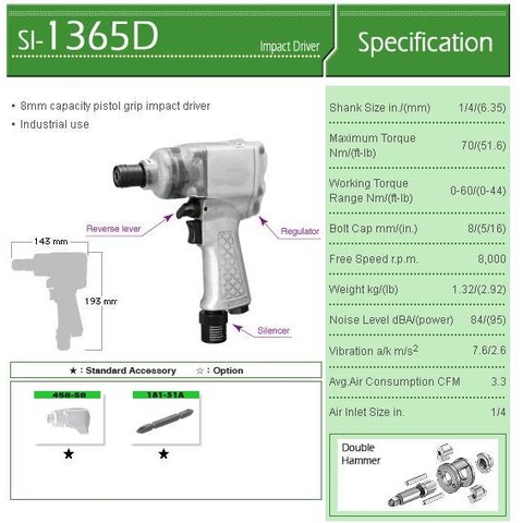 Súng vặn vít Shinano SI-1365D