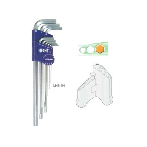 Bộ lục giác chìm EIGHT LHS-9N