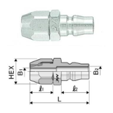 Đầu nối nhanh NAC 22PB