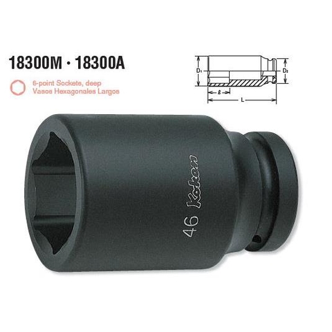 Đầu khẩu Koken 1 inch 18300M