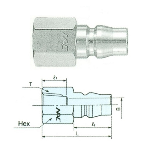 Đầu nối nhanh NAC 22PF