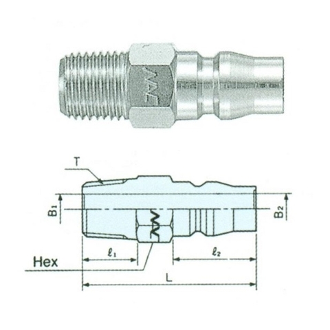 Đầu nối nhanh NAC 22PM