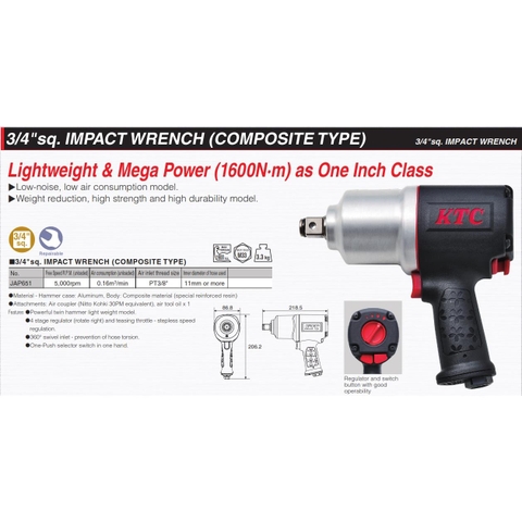 Súng vặn ốc 3/4 inch JAP651