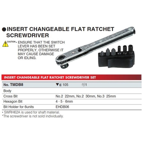 Bộ tay vặn vít KTC TMDB8