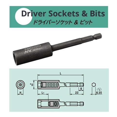 Đầu bit khẩu từ tính NAC 3BMS