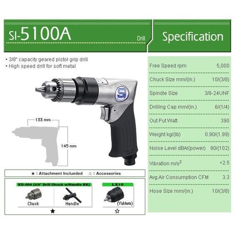 Máy khoan 3/8 SI-5100A