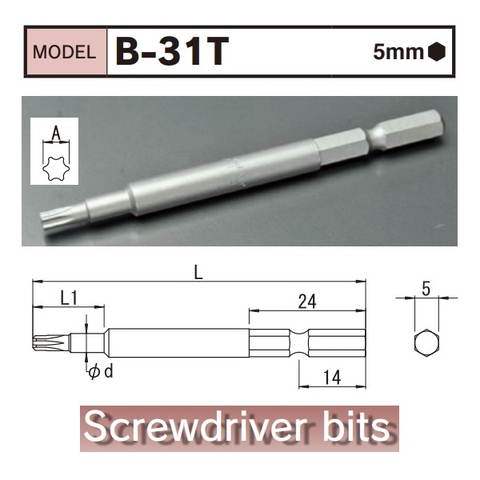 Đầu bits hình sao BiX B-31T
