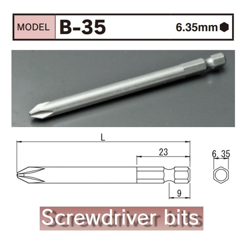 Đầu bits tô vít 4 cạnh B-35